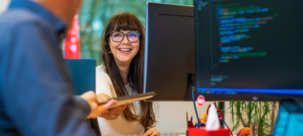 vrouw aan het werk, vx company